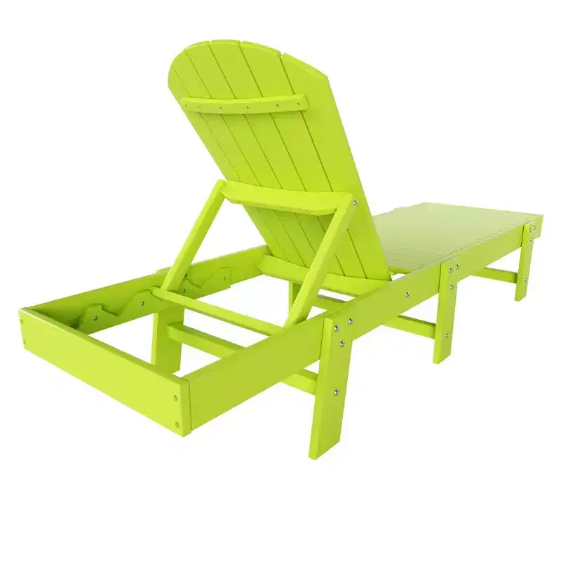 WestinTrends Dylan Set 3 Pezzi Chaise Longue Reclinabile in Poly Adirondack