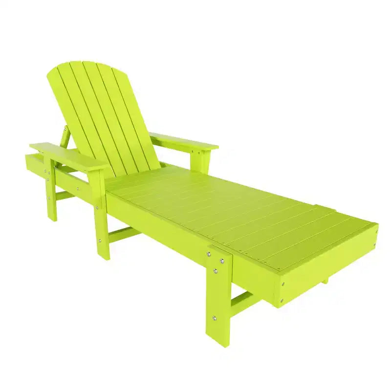 WestinTrends Dylan Chaise Reclinabile in Polietilene a 3 Pezzi Stile Adirondack con Braccioli