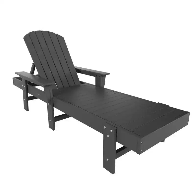 WestinTrends Dylan Chaise Reclinabile in Polietilene a 3 Pezzi Stile Adirondack con Braccioli