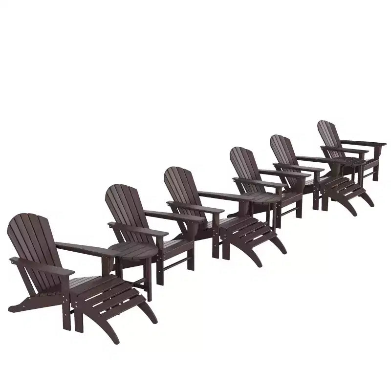 WestinTrends Dylan Sedia Adirondack da Esterno in HDPE (Set da 12 Pezzi)