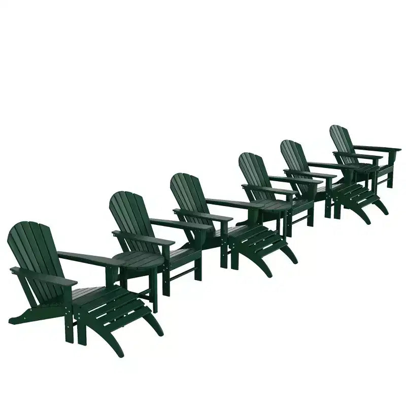 WestinTrends Dylan Sedia Adirondack da Esterno in HDPE (Set da 12 Pezzi)