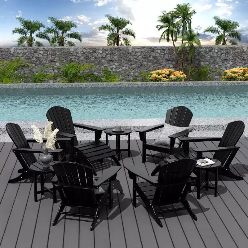 WestinTrends Dylan Sedia Adirondack da Esterno in HDPE (Set da 12 Pezzi)