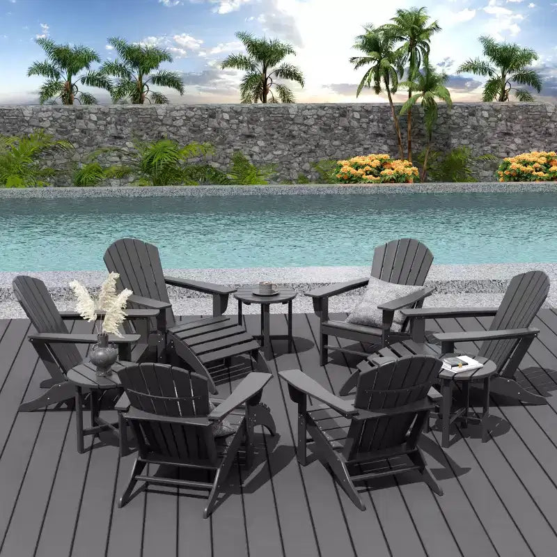 WestinTrends Dylan Sedia Adirondack da Esterno in HDPE (Set da 12 Pezzi)