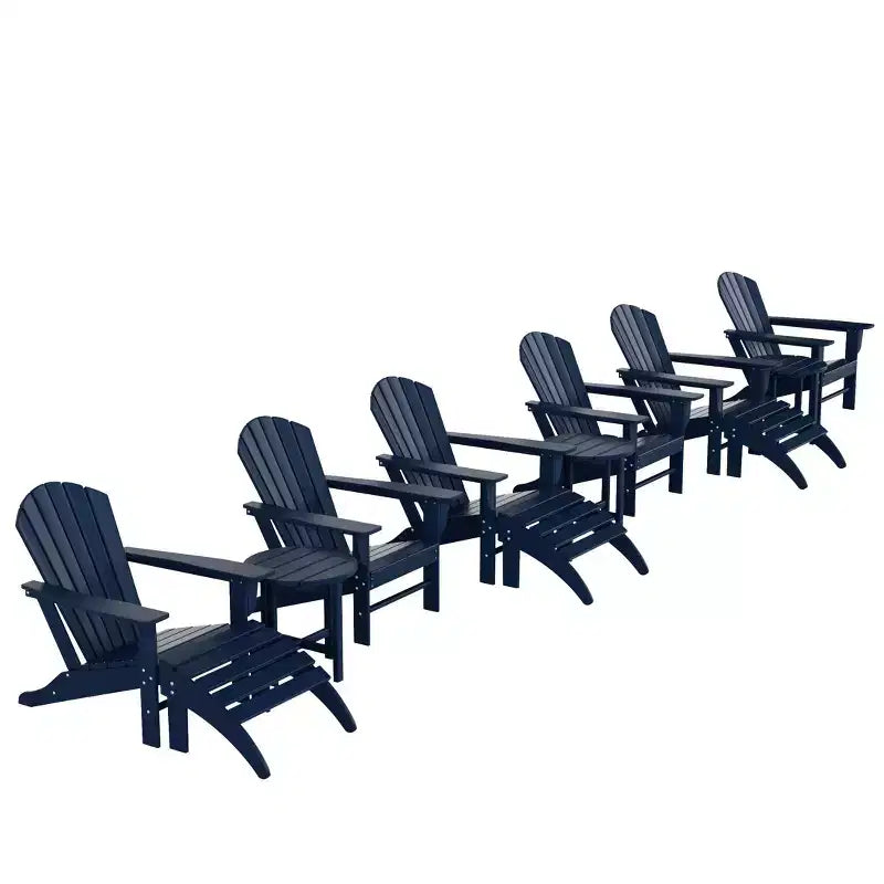 WestinTrends Dylan Sedia Adirondack da Esterno in HDPE (Set da 12 Pezzi)