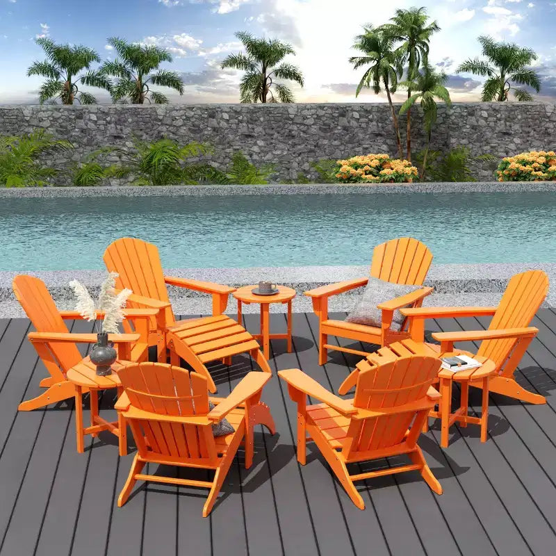 WestinTrends Dylan Sedia Adirondack da Esterno in HDPE (Set da 12 Pezzi)