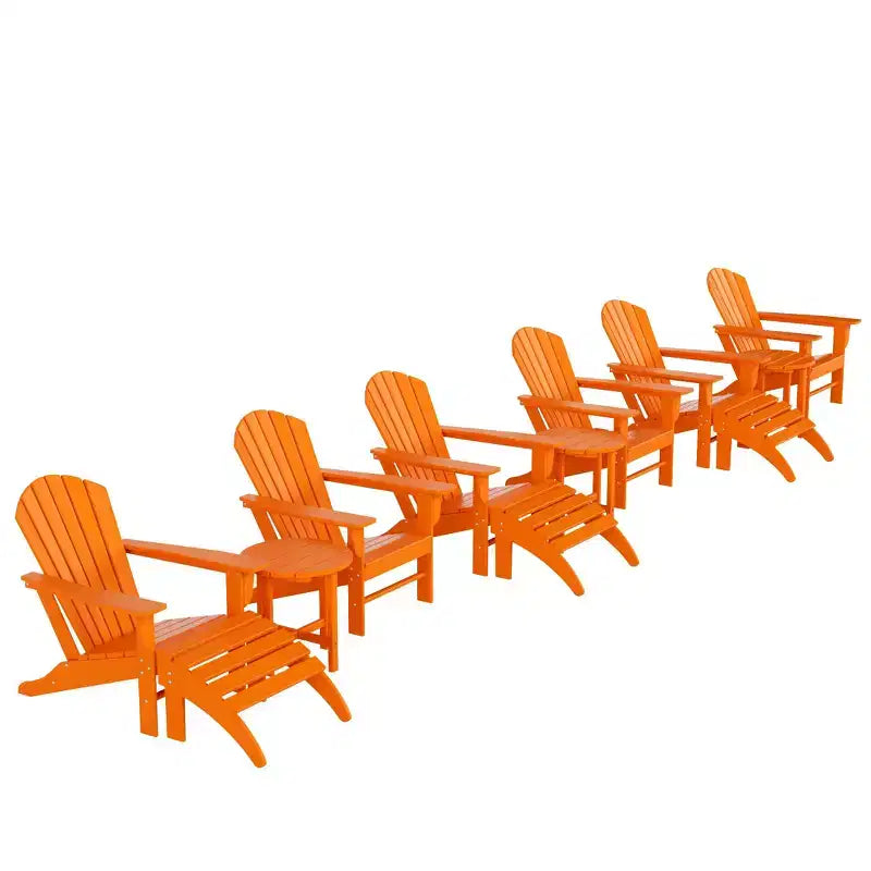WestinTrends Dylan Sedia Adirondack da Esterno in HDPE (Set da 12 Pezzi)