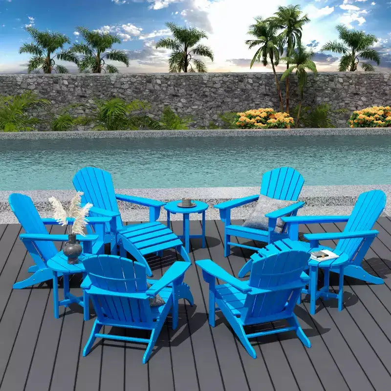 WestinTrends Dylan Sedia Adirondack da Esterno in HDPE (Set da 12 Pezzi)