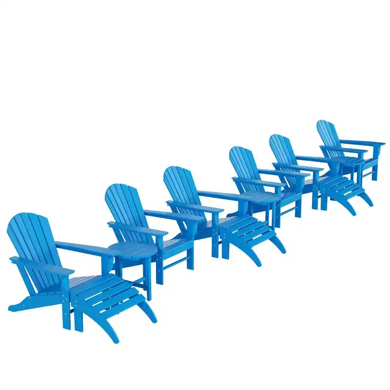 WestinTrends Dylan Sedia Adirondack da Esterno in HDPE (Set da 12 Pezzi)
