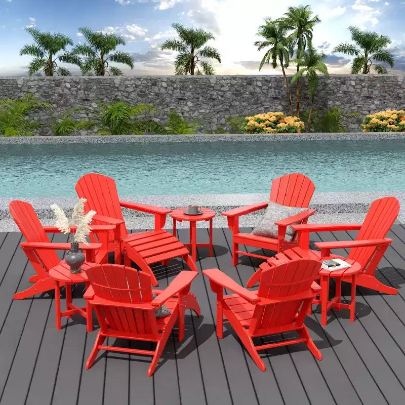 WestinTrends Dylan Sedia Adirondack da Esterno in HDPE (Set da 12 Pezzi)