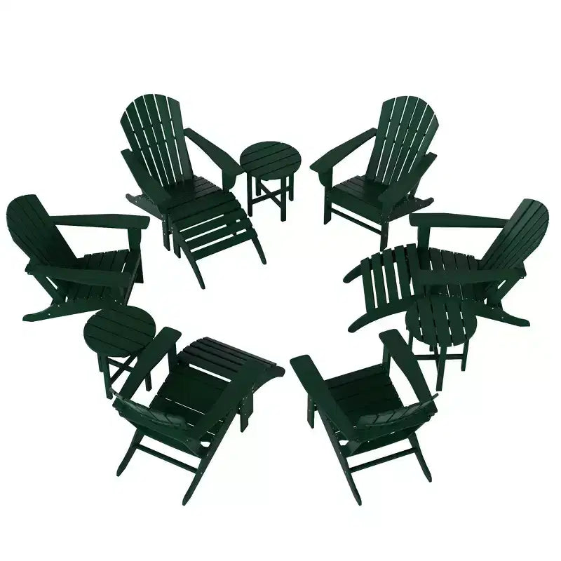 WestinTrends Dylan Sedia Adirondack da Esterno in HDPE (Set da 12 Pezzi)