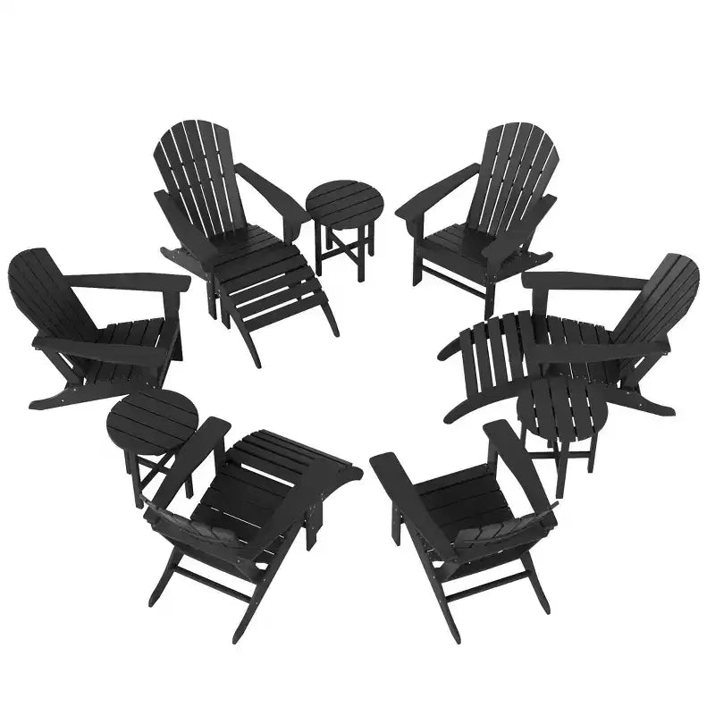 WestinTrends Dylan Sedia Adirondack da Esterno in HDPE (Set da 12 Pezzi)