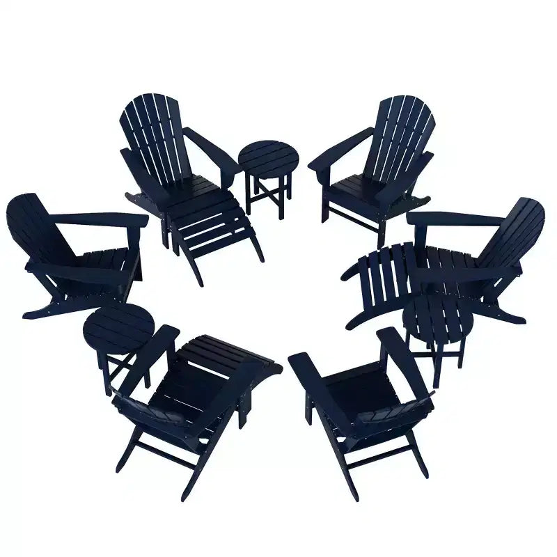 WestinTrends Dylan Sedia Adirondack da Esterno in HDPE (Set da 12 Pezzi)