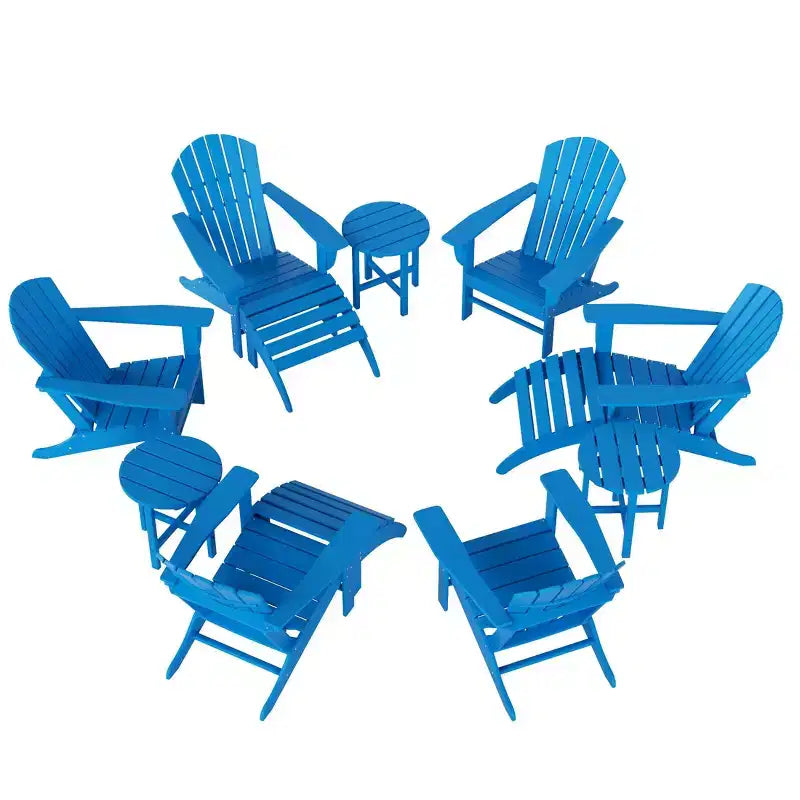 WestinTrends Dylan Sedia Adirondack da Esterno in HDPE (Set da 12 Pezzi)