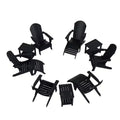WestinTrends Tuscany HIPS Outdoor Patio Folding Adirondack Chair (set di 12 pezzi)
