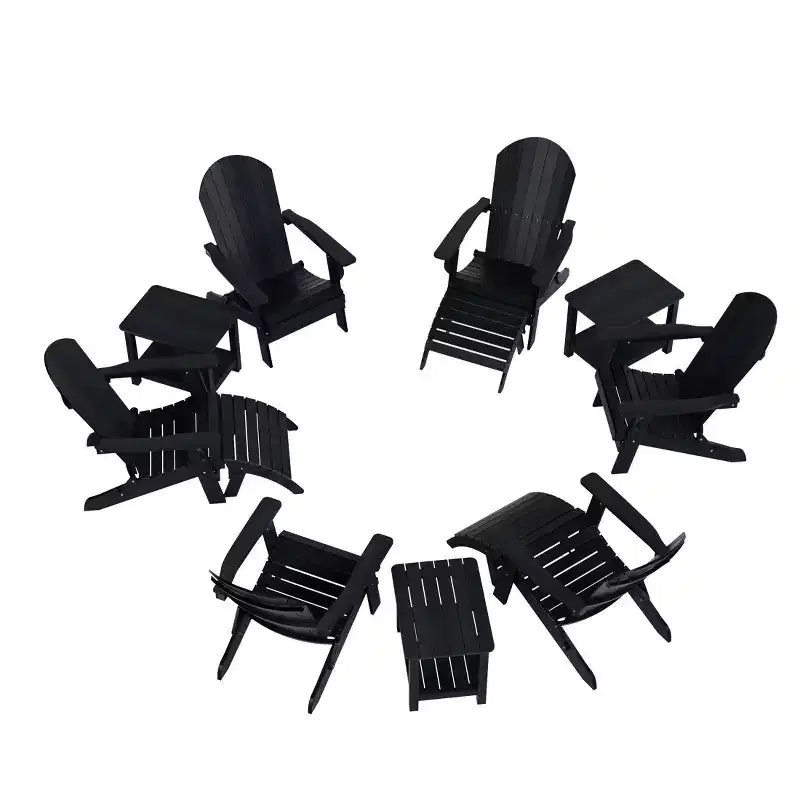 WestinTrends Tuscany HIPS Outdoor Patio Folding Adirondack Chair (set di 12 pezzi)