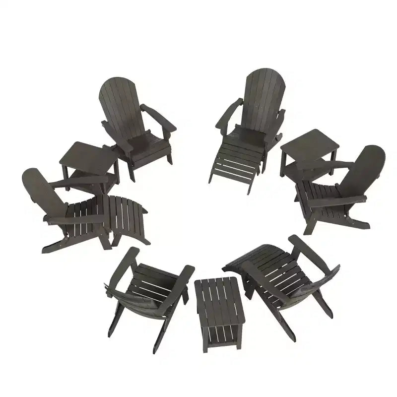 WestinTrends Tuscany HIPS Outdoor Patio Folding Adirondack Chair (set di 12 pezzi)
