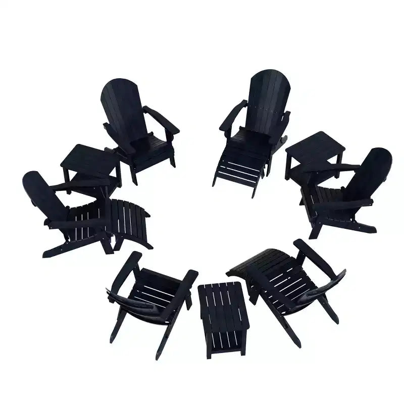 WestinTrends Tuscany HIPS Outdoor Patio Folding Adirondack Chair (set di 12 pezzi)