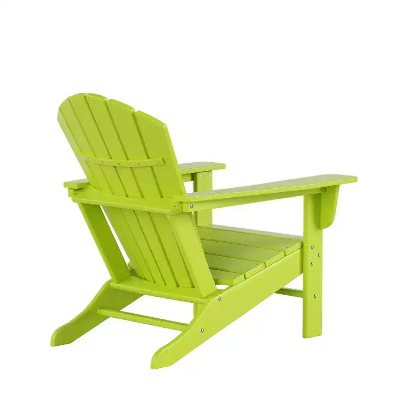 WestinTrends Dylan Sedie Adirondack da Esterno in HDPE con Pouf e Tavolino (Set Conversazione da 5 Pezzi)