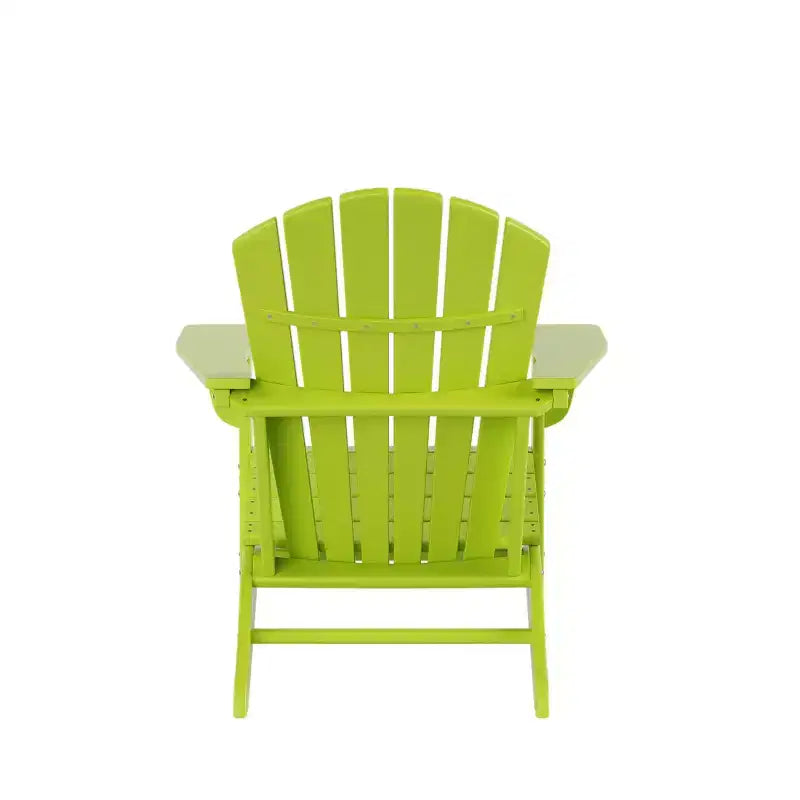 WestinTrends Dylan Sedie Adirondack da Esterno in HDPE con Pouf e Tavolino (Set Conversazione da 5 Pezzi)