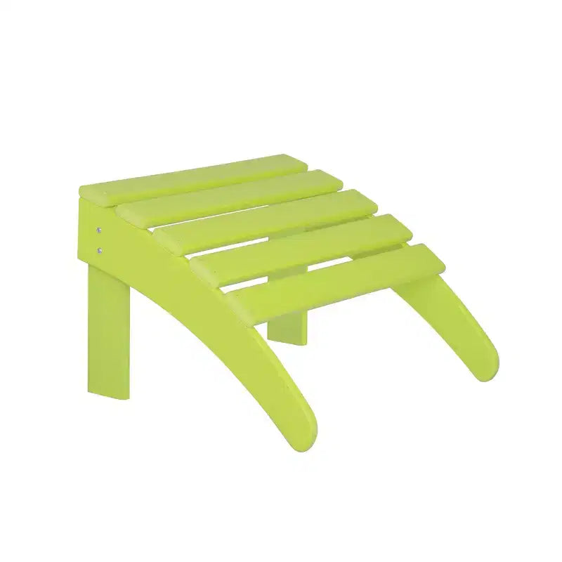 WestinTrends Dylan Sedie Adirondack da Esterno in HDPE con Pouf e Tavolino (Set Conversazione da 5 Pezzi)