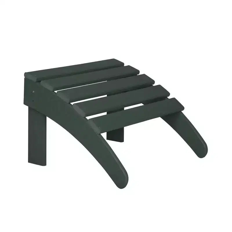 WestinTrends Malibu Sedie Pieghevoli Poly Adirondack da Esterno in HDPE con Pouf (Set Conversazione 4 Pezzi)