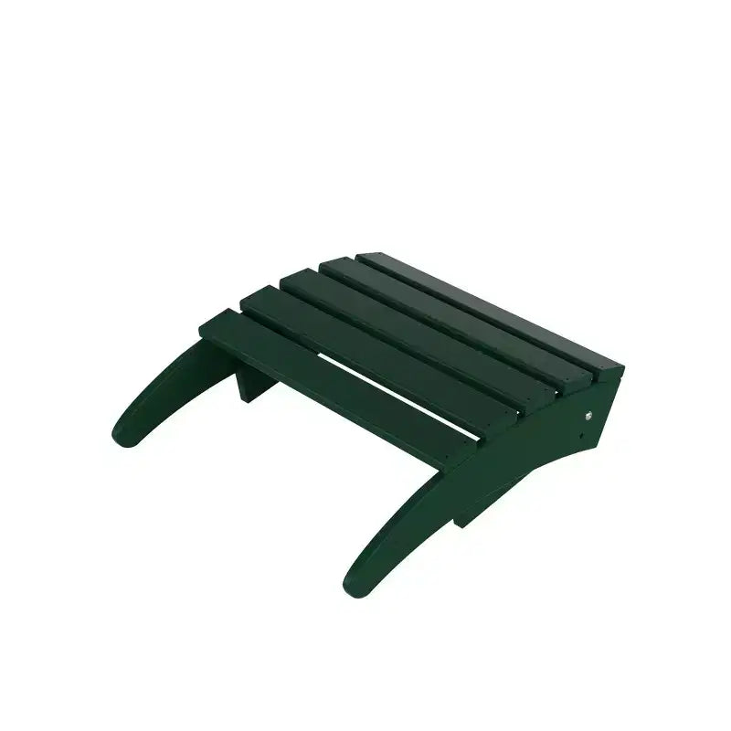 WestinTrends Malibu Sedie Pieghevoli Poly Adirondack da Esterno in HDPE con Pouf (Set Conversazione 4 Pezzi)