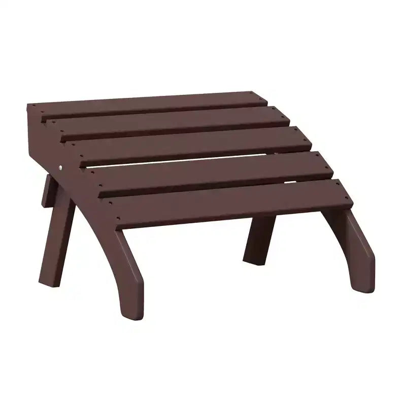 WestinTrends Dylan Sedie Adirondack da Esterno in HDPE con Pouf (Set Conversazione da 4 Pezzi)