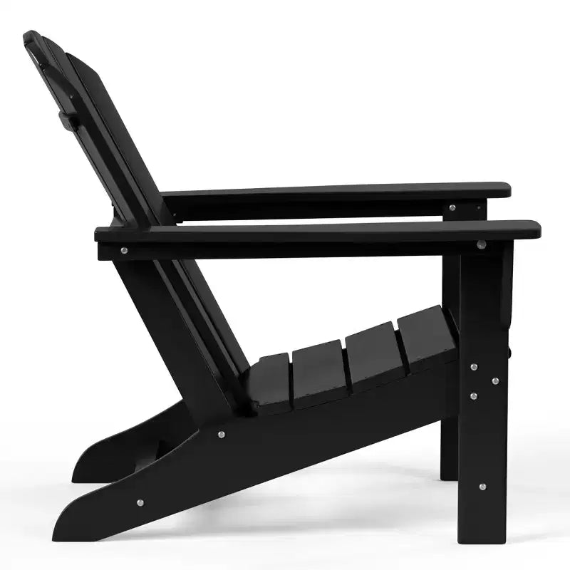 WestinTrends Dylan Sedie Adirondack da Esterno in HDPE con Pouf (Set Conversazione da 4 Pezzi)