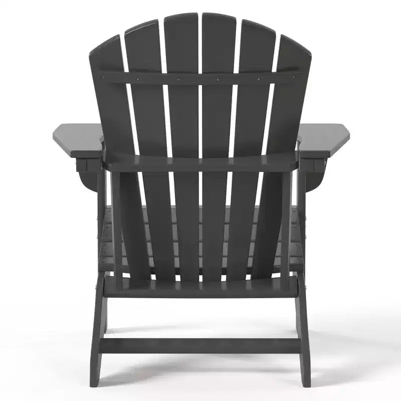WestinTrends Dylan Sedie Adirondack da Esterno in HDPE con Pouf (Set Conversazione da 4 Pezzi)
