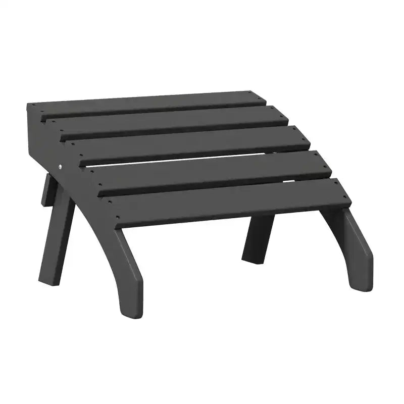 WestinTrends Dylan Sedie Adirondack da Esterno in HDPE con Pouf (Set Conversazione da 4 Pezzi)