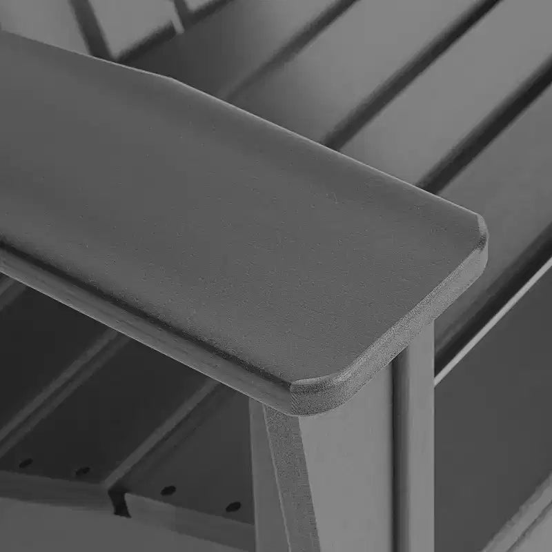 WestinTrends Dylan Sedie Adirondack da Esterno in HDPE con Pouf (Set Conversazione da 4 Pezzi)