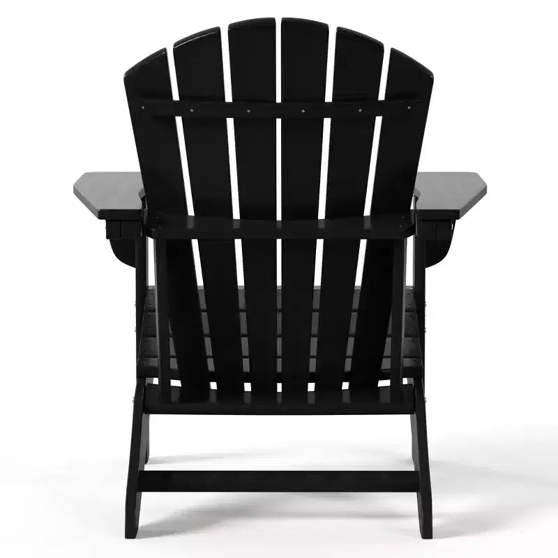 WestinTrends Dylan Sedie Adirondack da Esterno in HDPE con Pouf (Set Conversazione da 4 Pezzi)