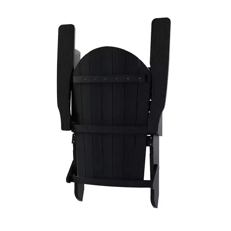 WestinTrends Toscana HIPS Sedie Adirondack Pieghevoli da Esterno per Patio con Poggiapiedi (Set Conversazione da 4 Pezzi)