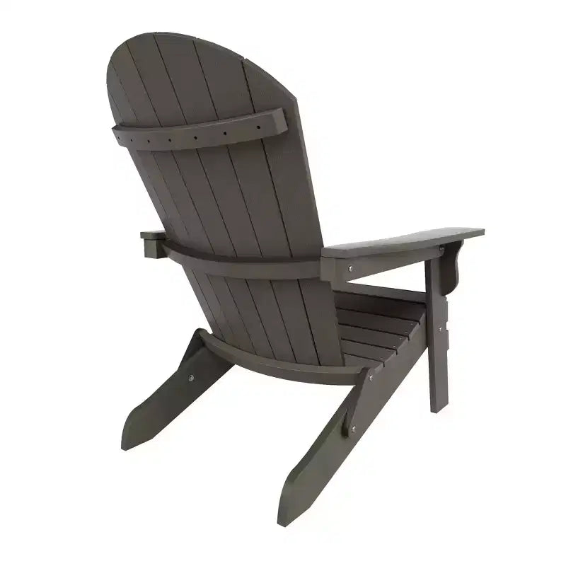 WestinTrends Toscana HIPS Sedie Adirondack Pieghevoli da Esterno per Patio con Poggiapiedi (Set Conversazione da 4 Pezzi)