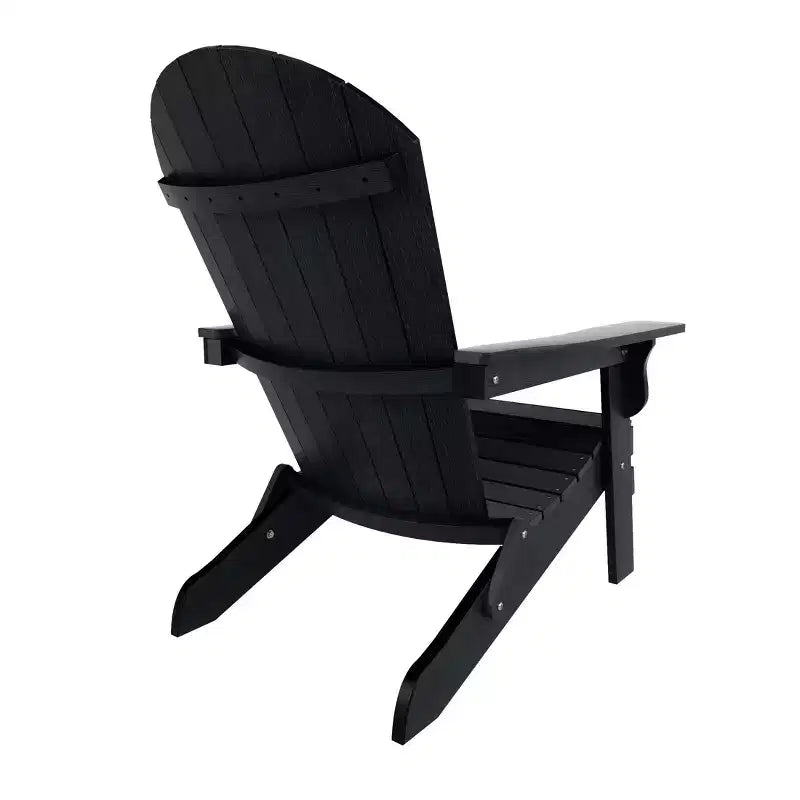 WestinTrends Toscana HIPS Sedie Adirondack Pieghevoli da Esterno per Patio con Poggiapiedi (Set Conversazione da 4 Pezzi)