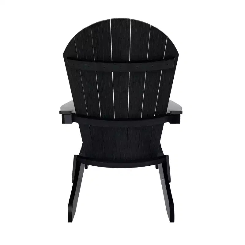 WestinTrends Toscana HIPS Sedie Adirondack Pieghevoli da Esterno per Patio con Poggiapiedi (Set Conversazione da 4 Pezzi)