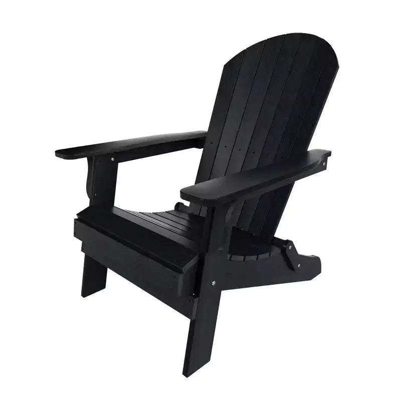 WestinTrends Tuscany HIPS - Set da conversazione da 5 pezzi per esterni con poltrone Adirondack pieghevoli, poggiapiedi e tavolino laterale
