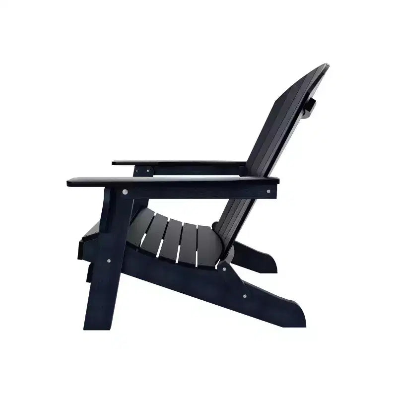 WestinTrends Tuscany HIPS - Set da conversazione da 5 pezzi per esterni con poltrone Adirondack pieghevoli, poggiapiedi e tavolino laterale