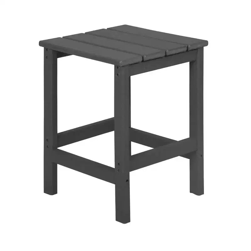 WestinTrends Malibu Set pieghevole da esterno 3 pezzi in HDPE: sedia Adirondack con ottomana e tavolino laterale