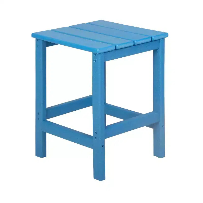 WestinTrends Malibu Set pieghevole da esterno 3 pezzi in HDPE: sedia Adirondack con ottomana e tavolino laterale