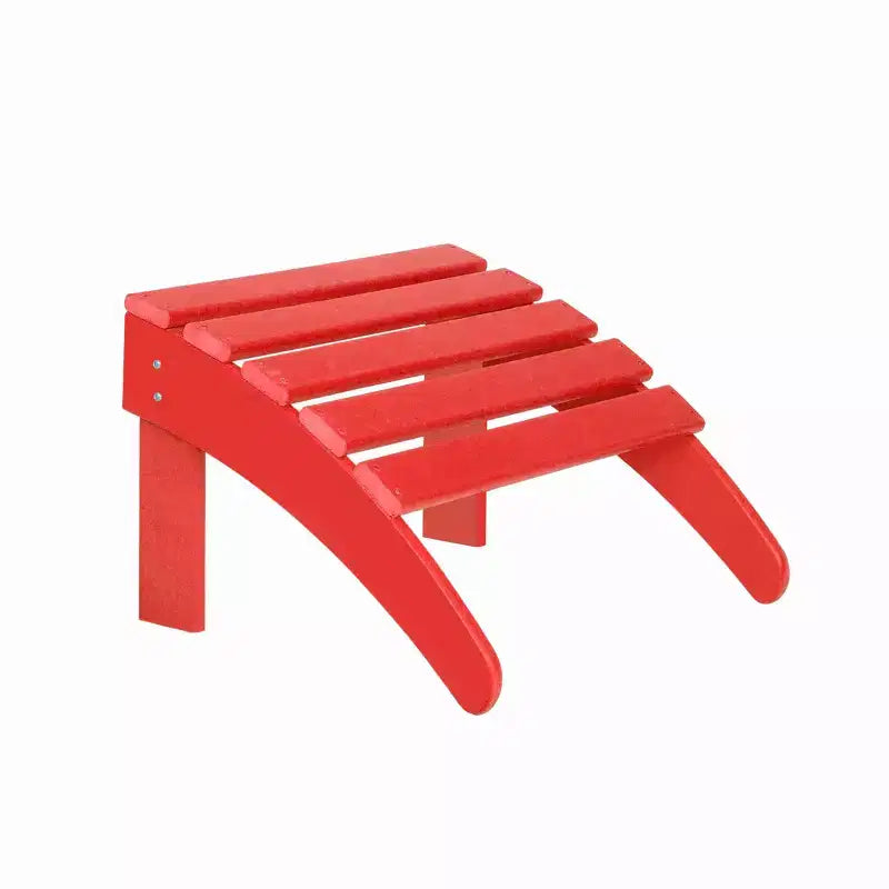 WestinTrends Malibu Set pieghevole da esterno 3 pezzi in HDPE: sedia Adirondack con ottomana e tavolino laterale