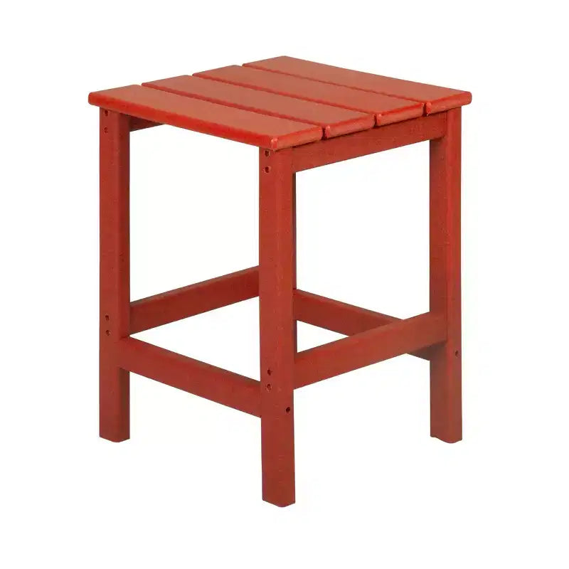 WestinTrends Malibu Set pieghevole da esterno 3 pezzi in HDPE: sedia Adirondack con ottomana e tavolino laterale