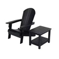 Fauteuil Adirondack pliable Tuscany HIPS pour l'extérieur avec table d'appoint (ensemble 2 pièces) de WestinTrends