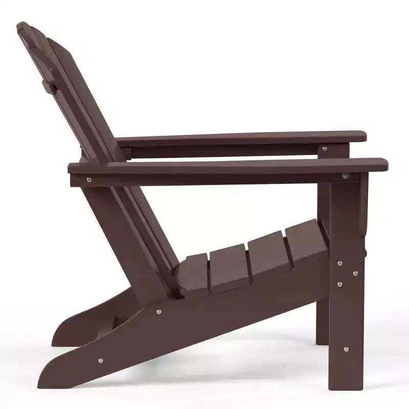 WestinTrends Dylan Sedia Adirondack da Esterno in HDPE con Pouf (Set da 2 Pezzi)