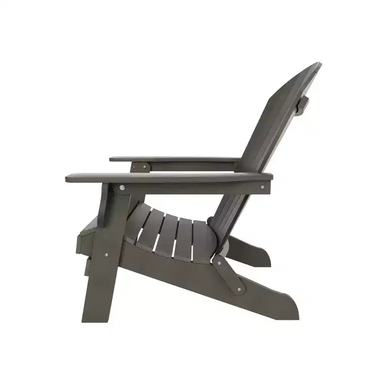 WestinTrends Tuscany Set Sdraio Pieghevole Adirondack da Esterno in HIPS con Poggiapiedi (Set 2 Pezzi)