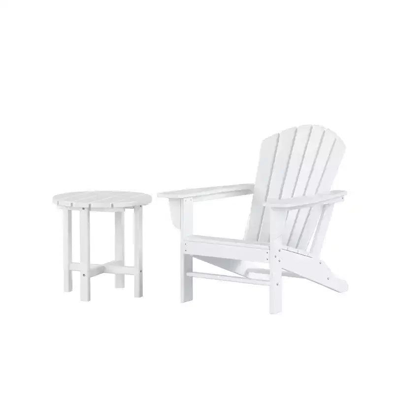 Fauteuil Adirondack d'extérieur WestinTrends Dylan en PEHD avec table d'appoint (ensemble de 2 pièces)