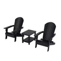 WestinTrends Tuscany HIPS -Outdoor Patio Folding Adirondack Conversation Set (3-Piece)