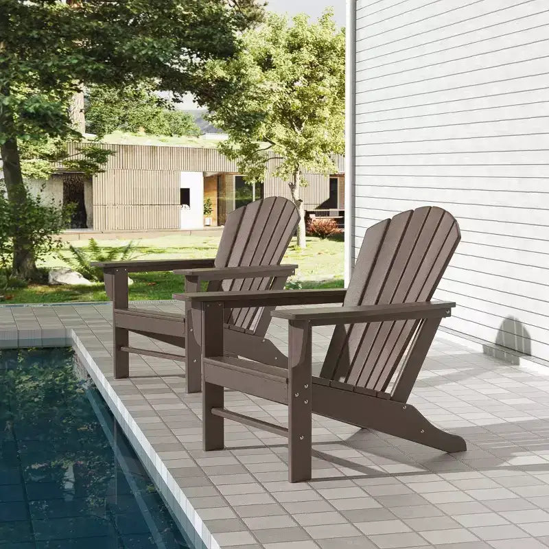 WestinTrends Dylan Sedia Adirondack da Esterno in HDPE (Confezione da 2)