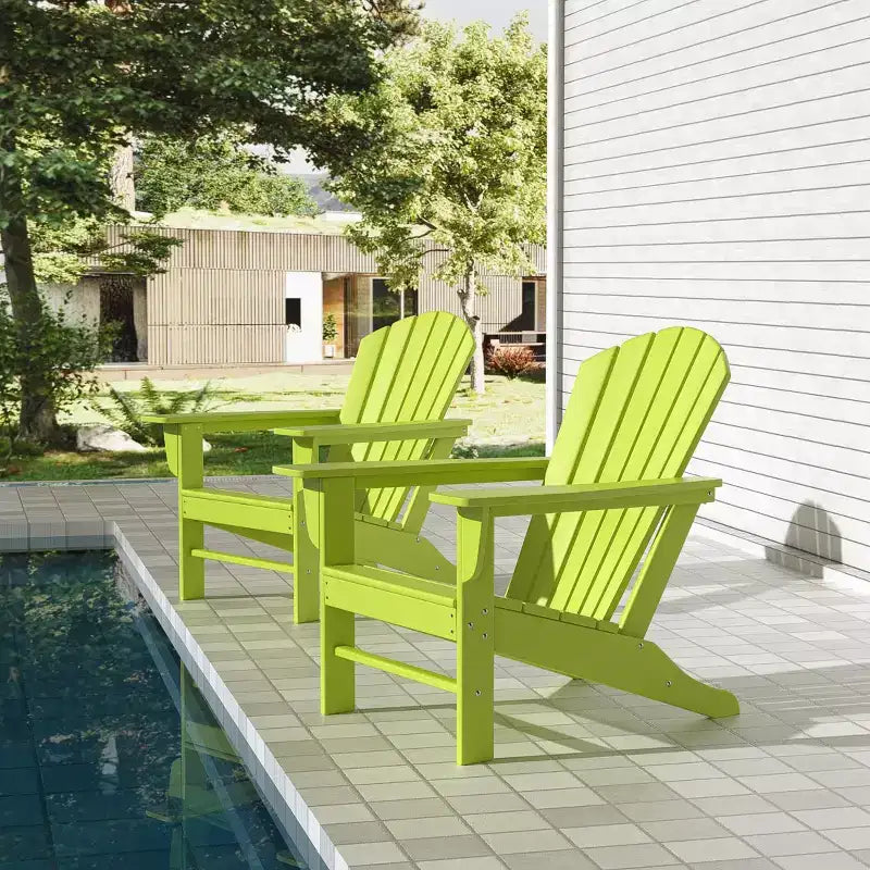 WestinTrends Dylan Sedia Adirondack da Esterno in HDPE (Confezione da 2)