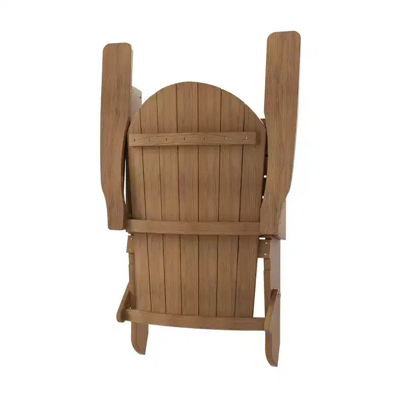 WestinTrends Toscana Sedia Adirondack Pieghevole da Esterno in HIPS con Poggiapiedi e Tavolino (3 Pezzi)
